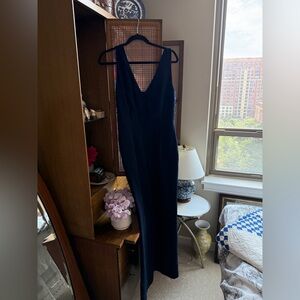 Sezane Vanille Jumpsuit Marine - Size 40